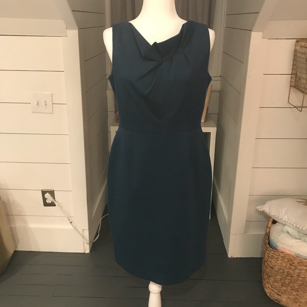 Tahari Ruffle Neck dress